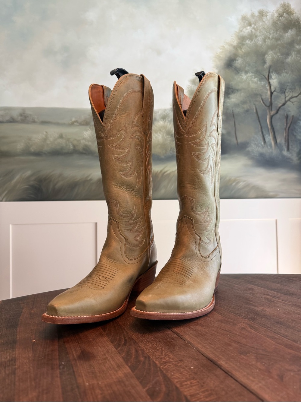 Tecovas Women's Over-the-Knee Tan Leather Western Boots